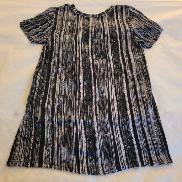 Rock Republic Stripped Tunic Top Black White Women Blouse Shirt Size Medium - Picture 14 of 15